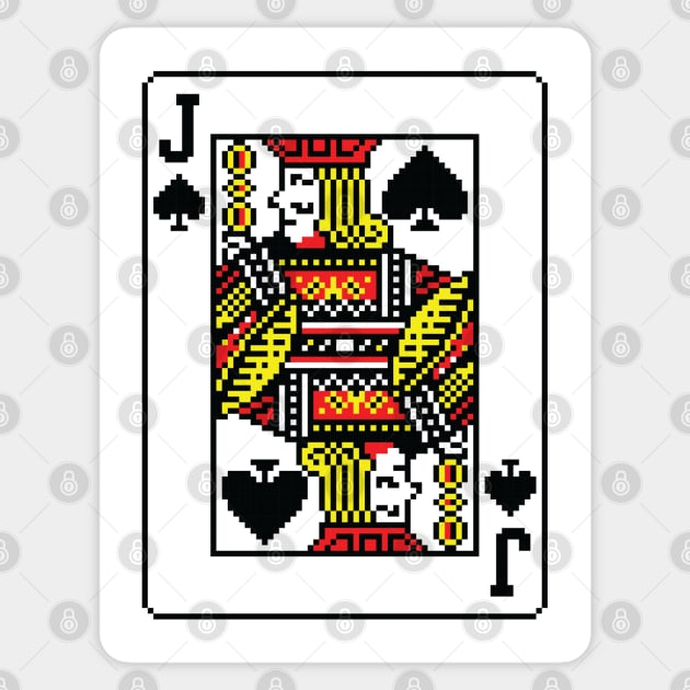 Jack of Spades Pixel Art Sticker by inotyler